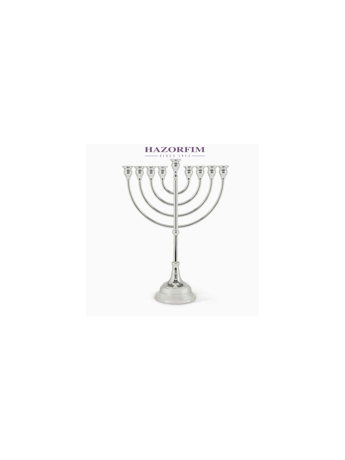 חנוכייה בציפוי כסף | חנוכה | יוּדָאִיקָה